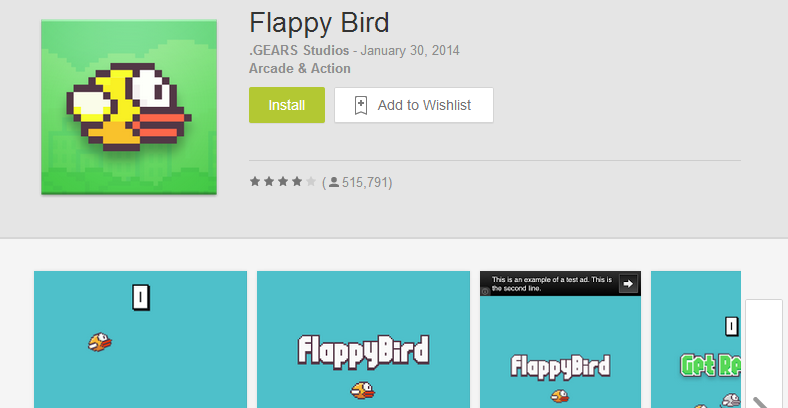 Google Play Flappy Birds