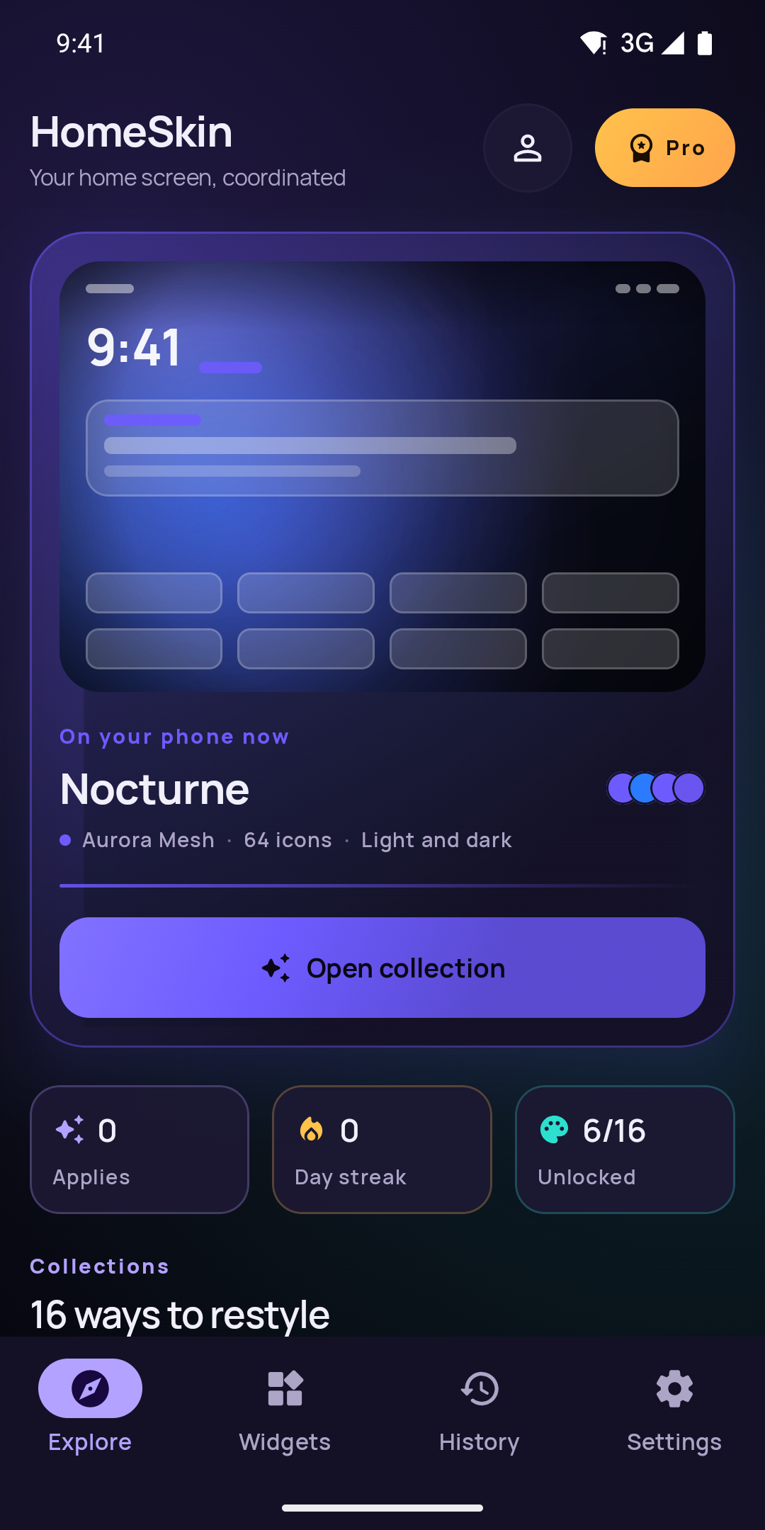 Screenshot of HomeSkin: Themes & Widgets
