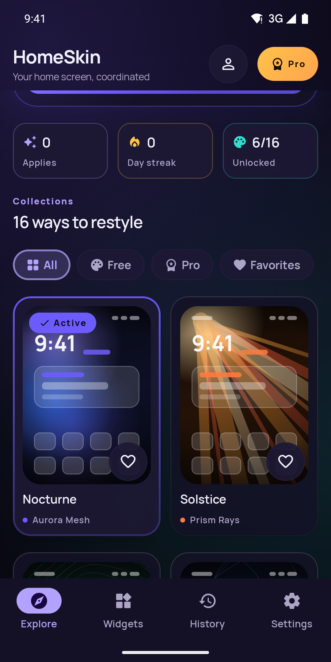 Screenshot of HomeSkin: Themes & Widgets