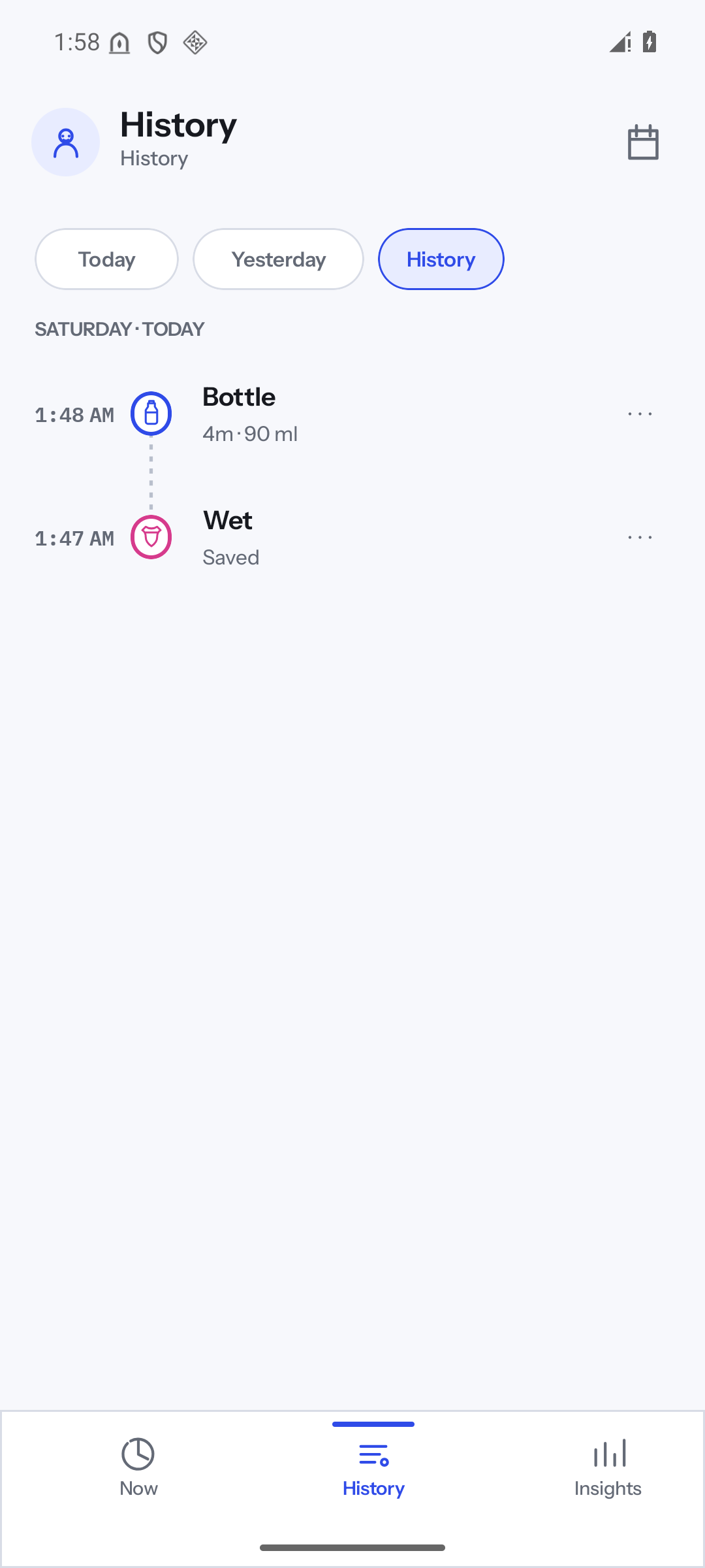 Screenshot of Lulla: Baby Tracker