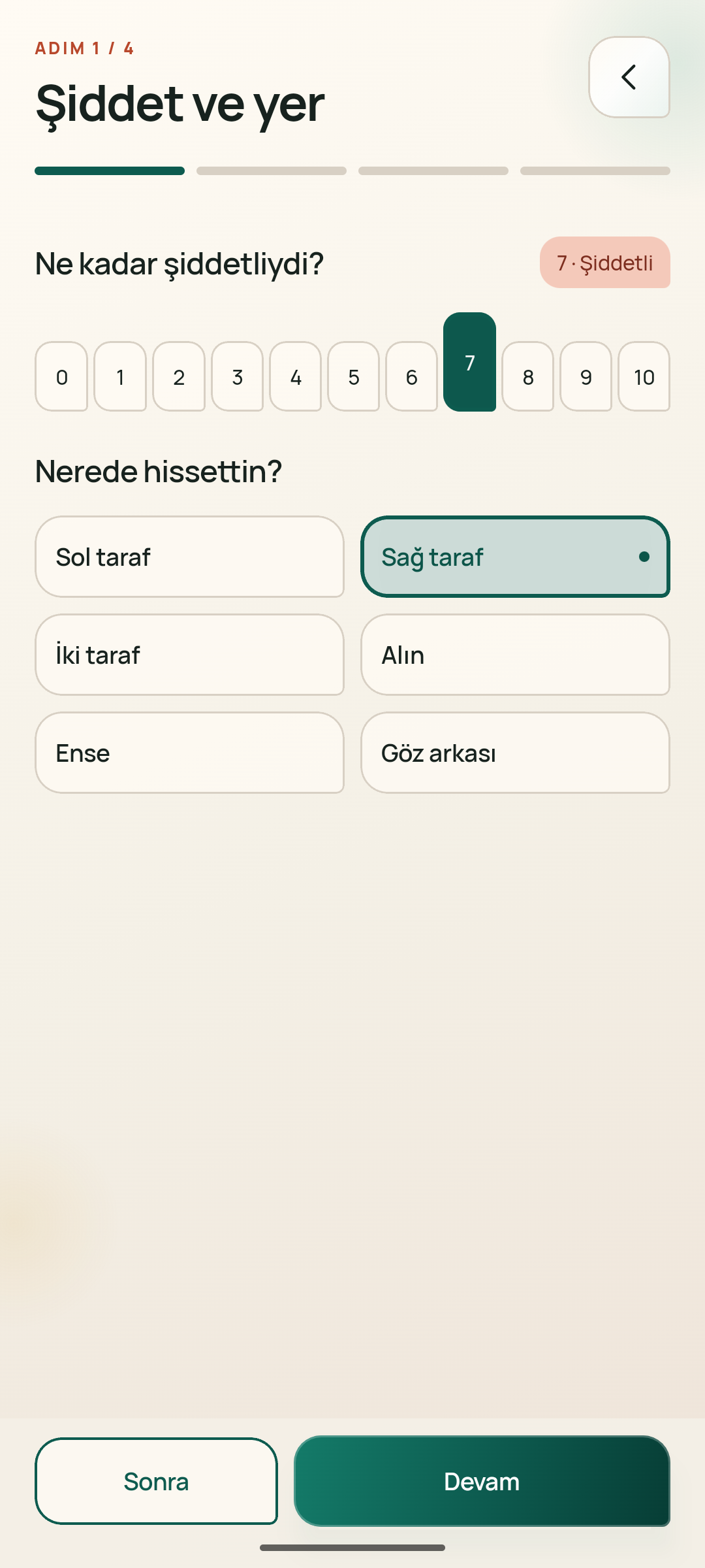 Screenshot of Migraine Diary: Headache Log