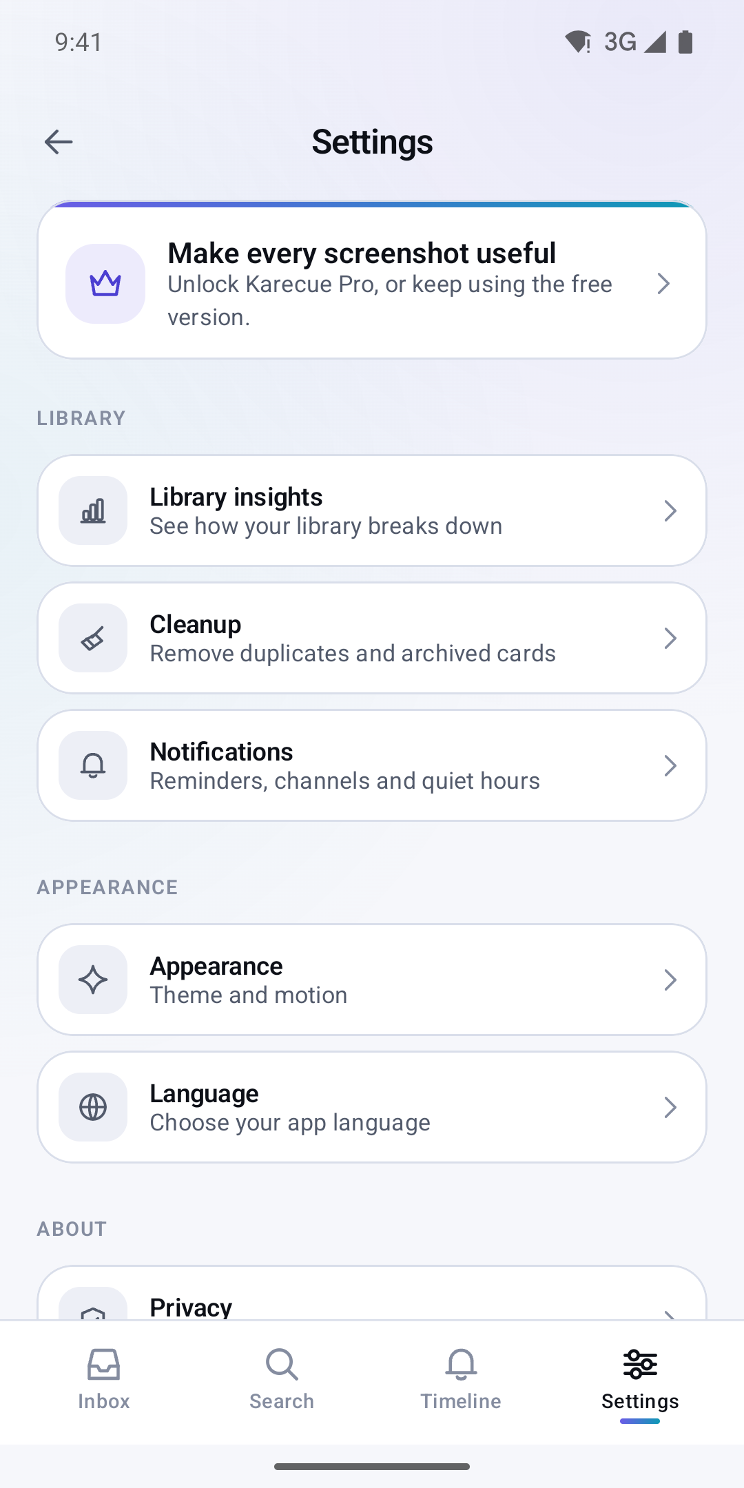 Screenshot of Karecue: Screenshot Organizer