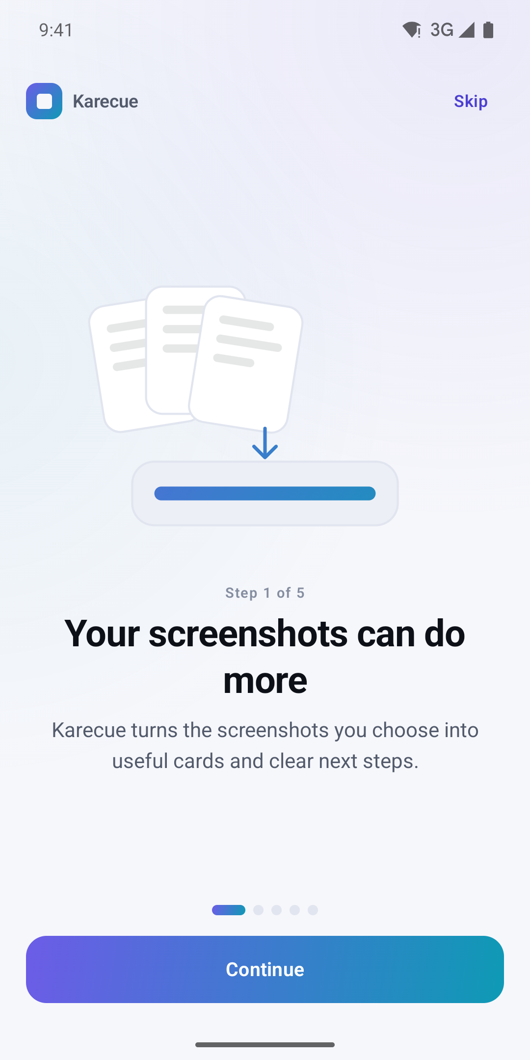 Screenshot of Karecue: Screenshot Organizer