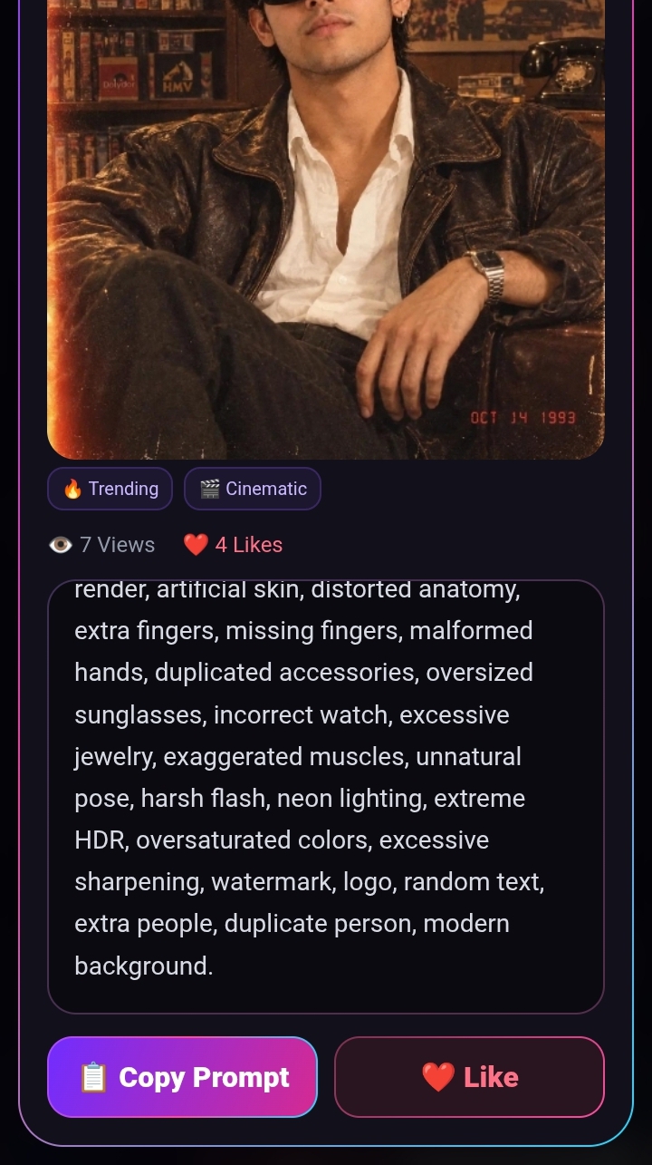 Screenshot of PromptPix