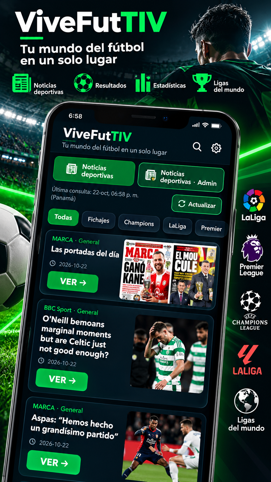 Screenshot of ViveFutTIV