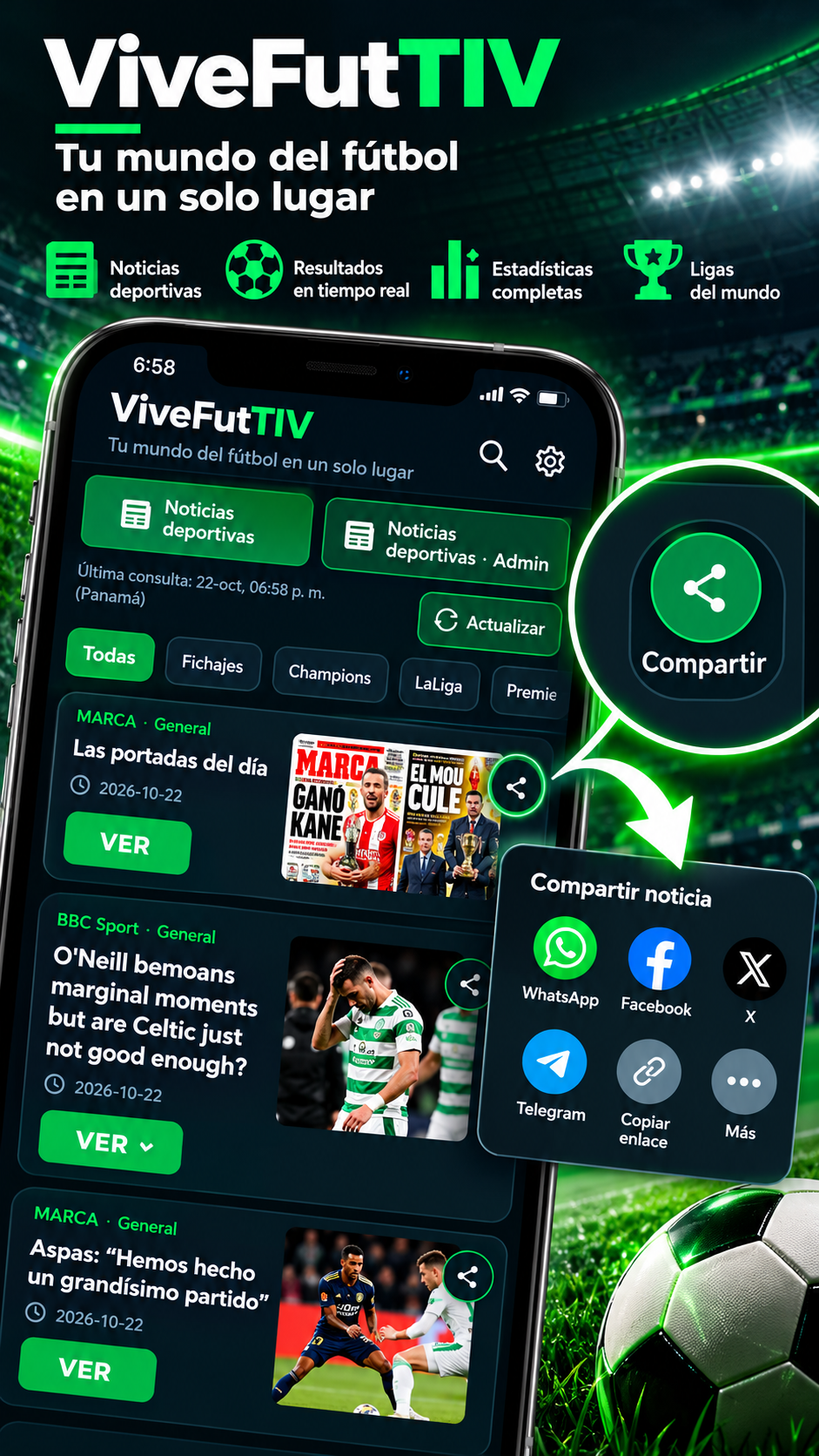 Screenshot of ViveFutTIV