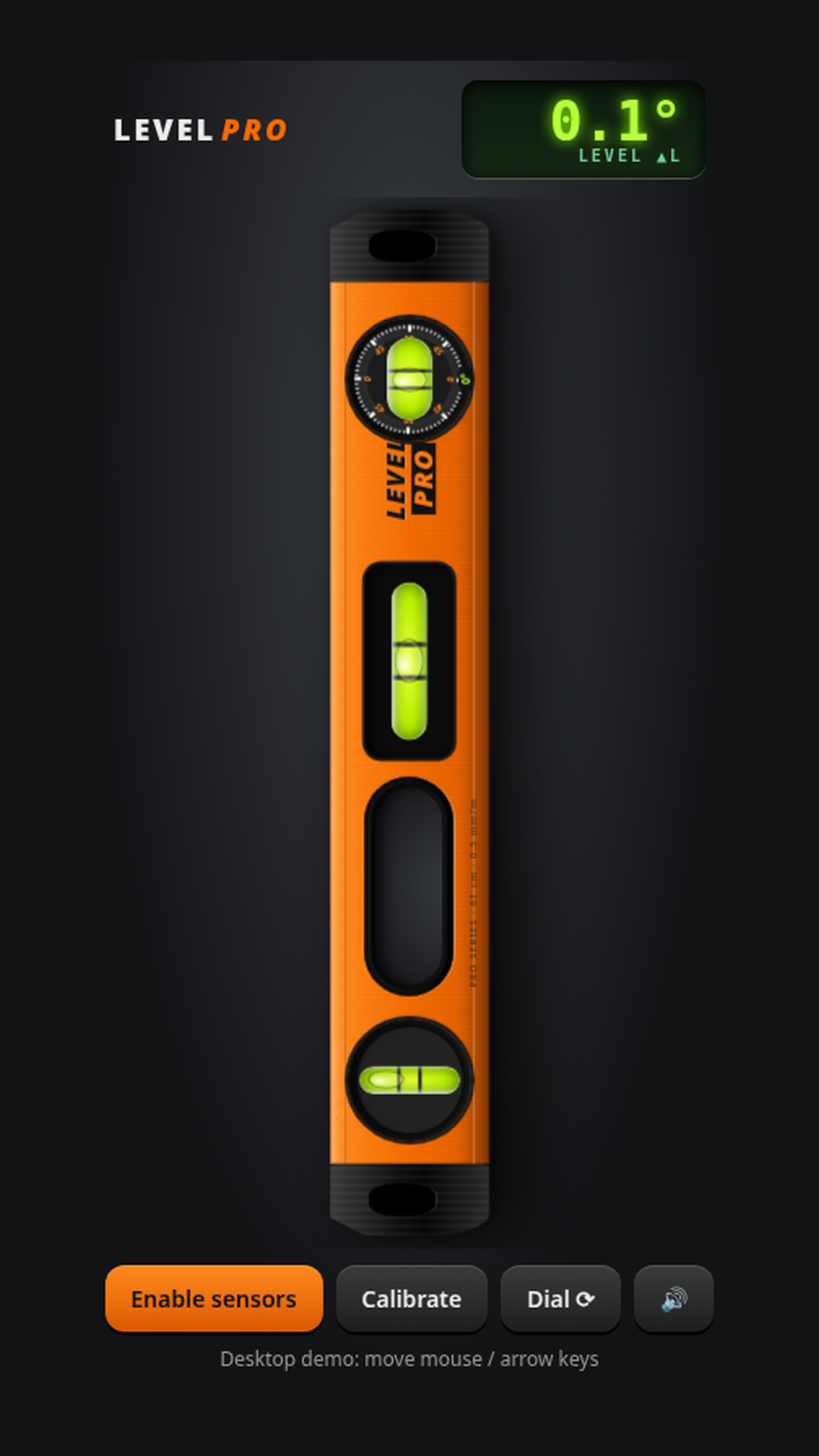 Screenshot of Bubble Level Pro