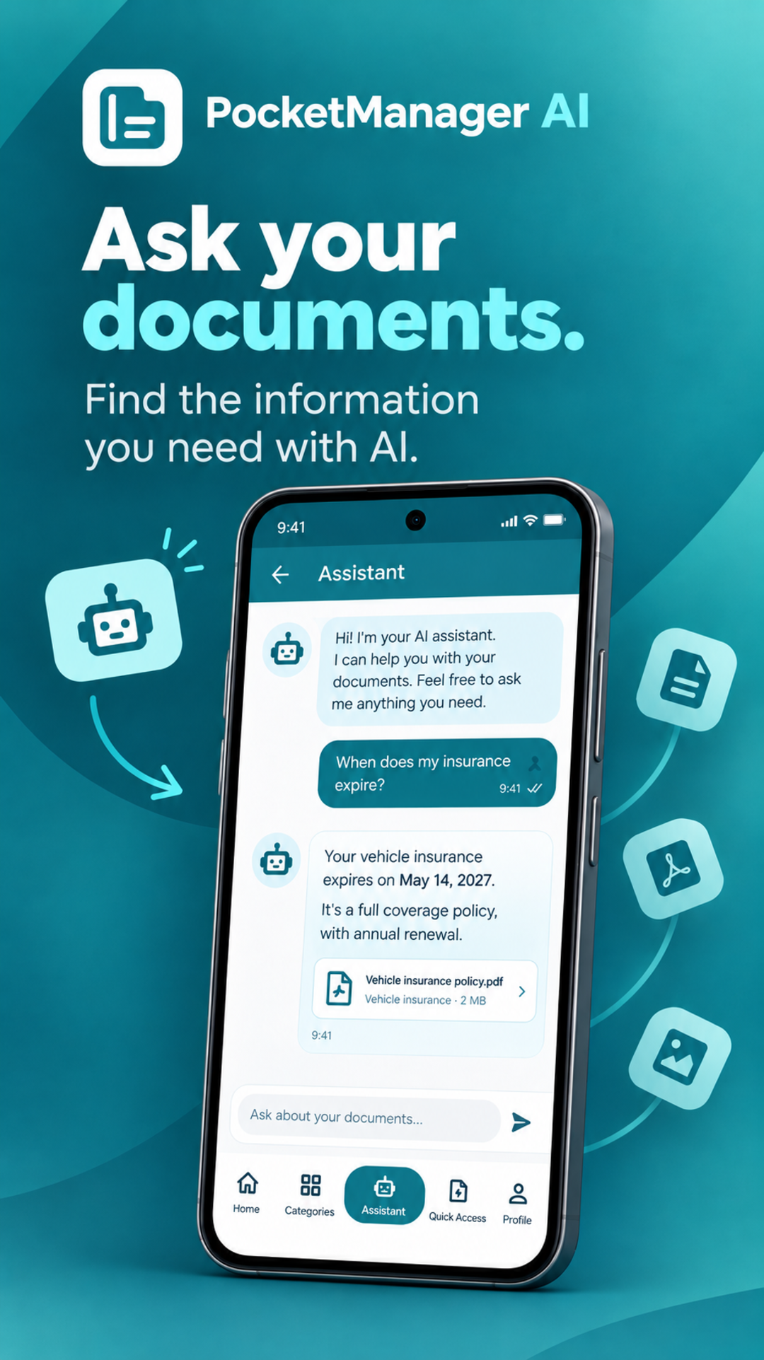 Screenshot of PocketManager AI